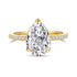 2.75ct pear cut diamond ring 925 silver
